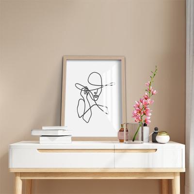 China Abstract EAGLEGIFTS style sexy women face line print modern minimalist fantasy wall art with frame for sale