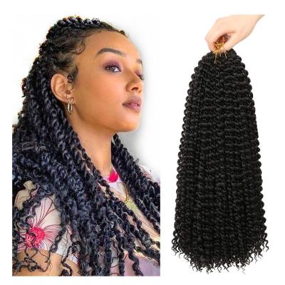 China New Design Synthetic Fiber Passion Twist Crochet Braid Hair Ombre Color Passion High Temperature Twist Braids Synthetic Hair Extension for sale