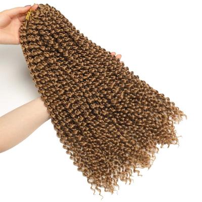 China Wholesale High Temperature Synthetic Nubian Fiber Pre Twisted Passion Water Wave For Crocheting Curly Braid Hair Passion Twist Hair for sale