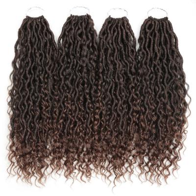 China 100% high quality low temperature fiber shop recommended no smell river locs crochet goddess faux locs braid for sale