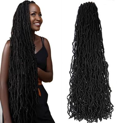 China Wholesale Bobbi Synthetic Hair 18 24 30 36 Inch Faux NU Bobbie Synthetic Crochet Hair 36inch Locks NU Locs Braiding Extensions for sale