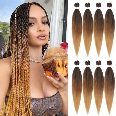 China Free Sample Yaki Synthetic Pre Stretched Yaki Ombre Braiding Hair Wholesale Braiding Hair Synthetic Braiding Hair Extension for sale