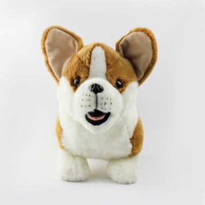 China Wholesale Realistic Soft Stuffed Plush Toy Corgi Dog Stuffed Toy Corgi Dog Plush Toy for sale