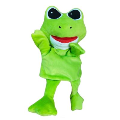 China Plush Puppet Toy Factory Directly Supply OEM&ODM Stuffed Animals Frog Master Hand Puppet for sale