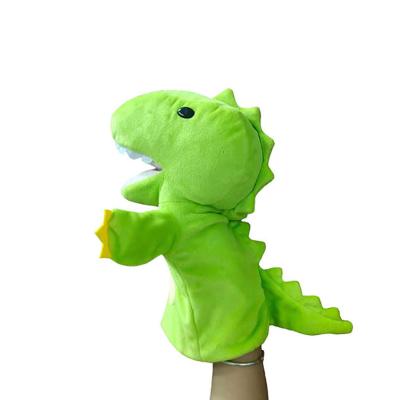 China Dinosaurio Plush Puppet Toy OEM&ODM Manufacturer Custom Kids Dinosaur Animal Hand Puppet Stuffed Play Toy for sale