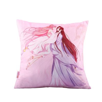 China Lovely Anti-static Single Layer Sofa Tile Case Decor Cushion Simple Home Decor Cartoon Design Cushion Covers Square for sale