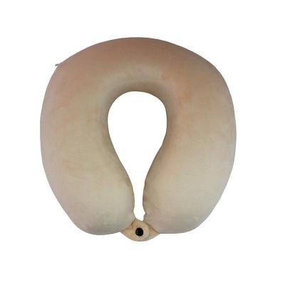 China New Design Manufacture Folded Custom U-shape Neck Memory Foam Travel Pillow for sale