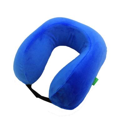 China Folded Directly Manufacture Quality U-shape Neck Memory Foam Travel Neck Pillow for sale