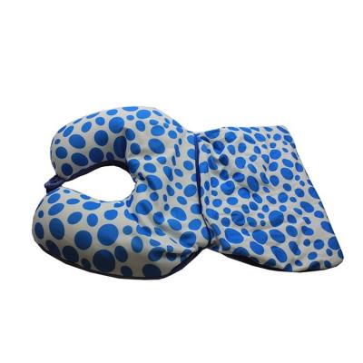 China Best Selling Custom Personalized Massage Folded Spotted Seal Print Pillow Support Double Travel Neck Pillow for sale