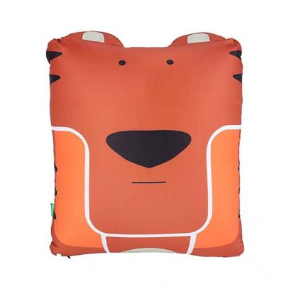 China Best Selling Massage Printed Particle Filled Double Layer Tiger Pillow Back Cushion Massage Square Support Chair For Rest for sale