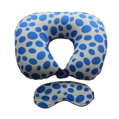 China Travel Home Hotel Spa CE Certificated Approved Custom Sleep Gift Travel Set With Travel Neck Pillow Eye Mask for sale