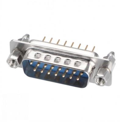 China PCB DB15 DB25 D-sub Pin RS232 Serial Port Male Female Socket PCB Socket Connector With Screw Nuts for sale