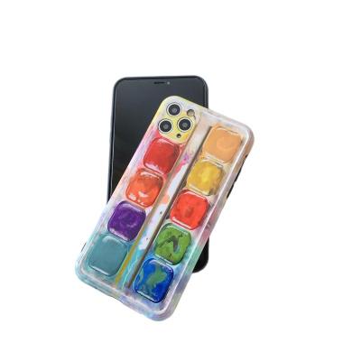 China Unique Retro Paint Box Design IMD Mobile Phone Accessories New Products 2020 Mobile Back Cover For iPhone Retro Paint Box Design IMD Mobile Phone Accessories for sale