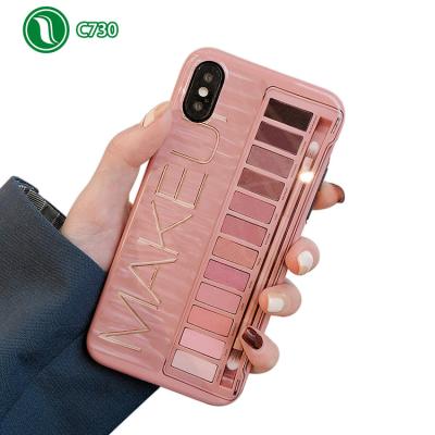 China Fashion Silicone Cell Phone Case For iPhone XS Max Soft TPU Case Eyeshadow Box IMD Soft Custom Phone Case For iphone 6 6S 8 X XR for sale