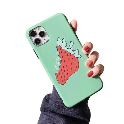 China Beautiful Fruit Lemon Strawberry Design tpu Summer Back Cover Soft Original Cool Dustproof Phone Case For iPhone X XR XS MAX 8 7 PLUS for sale