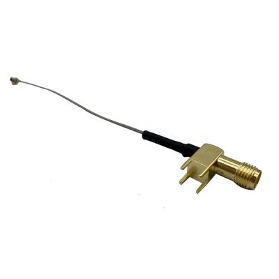 China Brass SMA to Ipex Brass Electrical Extender Lmr 400 RF1.13 RF1.37 RG59 RG178 RG316 External RF Adapter Coax Cable for sale