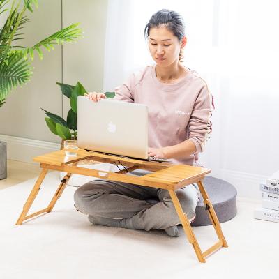 China Eco-friendly business and sturdy modern new foldable arrive small table on bed laptop table for sale