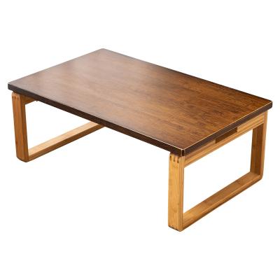 China Eco-friendly simple wooden household small tea table foldable square coffee table for living room for sale