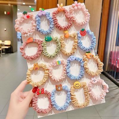 China Princess Cute Baby Girl Cartoon Hair Band Candy Tie Ponytail Fruit Elastic Hair Band Hair Accessories Girl for sale