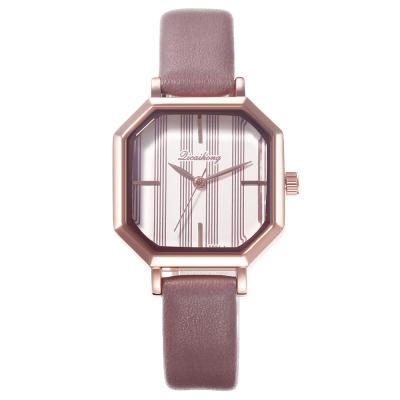 China Top Chronograph Brand Women Wrist Watch Contracted Crystal Wristwatches Women Dress Ladies Leather Quartz Clock for sale