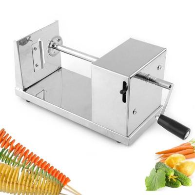 China New Viable Commercial All Stainless Steel Twist Potato Cutter Manual Potato Spiral Slicer Tornado Potato Machine for sale