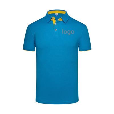 China Anti-Wrinkle Factory Price Mens Golf Polo T Shirt Customized Golf Sporty Casual Cotton Shirts Pima Collared Polo T Shirts For Men for sale