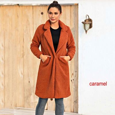 China 2022 Autumn Long Anti-Shrink Winter Coats Women's Faux Fur Coats Warm Plush Teddy Coats Jackets Ladies Fur Jackets for sale