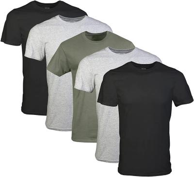 China Premium Custom Anti-Wrinkle 100% Cotton 200 Gsm T-shirt Mens Blank Plain T-Shirts for sale