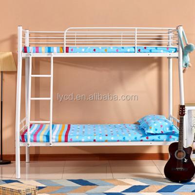 China Traditional Home Super Beds 3 Layer 3 Steel Sleepers Hostel Dorm Triple Metal Bunk Bed for sale