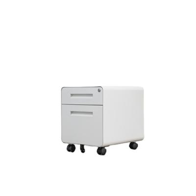 China White 2 Drawer Metal Adjustable High Quality Office Filing Cabinets Movable (Other) Filing Cabinet With Key Lock Office Use for sale