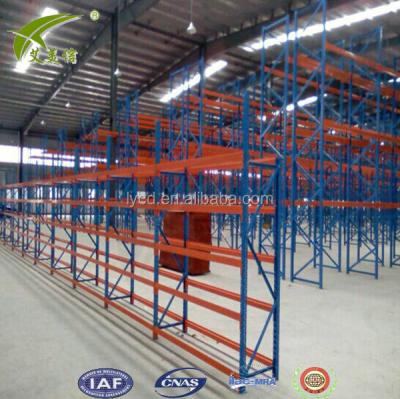 China warehouse double sided heavy duty pallet steel rack/storage steel shelf for sale