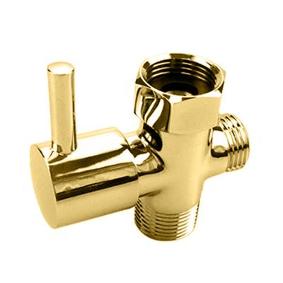 China Modern American Brass Adjustable Cut-Off Valve for Toilet Bidet Connection, Gold Plated for sale