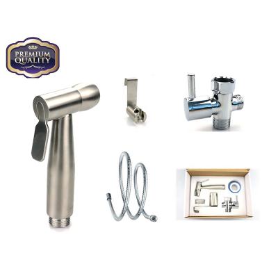 China Modern High Quality 304 Stainless Steel With Two Way Bidet Sprayer Hand Bidet Complete Set for sale