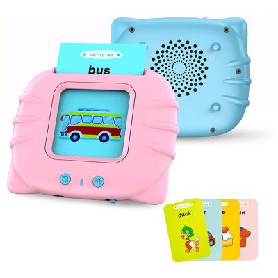 China Smart Kids Language Knowledge Enlightenment Words Reading Card Learning Toys Card Machine Reader Toy For Children for sale