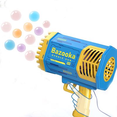 China 2023 New Adults Plastic Children Light Electric Rocket Summer Gift Gatling Bubble Launcher Cannon Machine for sale