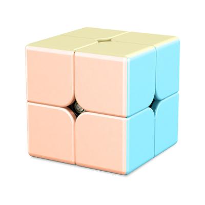 China Easy Spinning 3d Finger Toys Puzzle Anti-stress ABS Macaron Series Plastic Magic Popular Magic Cube Speed ​​Cube Game Cube for sale