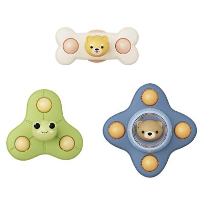 China Sensory Integration Shaping 2023 New Suction Cup Spinner Base Revolving Toy For Baby Fidget Spinner Toy For Toddlers for sale