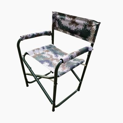 China Eco - Friendly Camouflage Folding Camping Manager Chair For Outdoor Picnic Fishing BBQ for sale