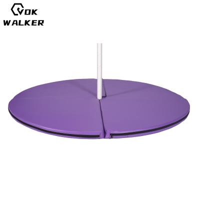 China Comfortable and Durable Round Portable Pole Dancing Folding Falling Safety Accident Waterproof Thickened Mat for sale