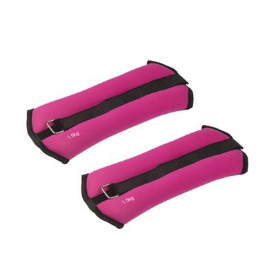 China Pink Adjustable Fitness Iron 2kg 5kg Wrist Ankle Weights For Kids for sale