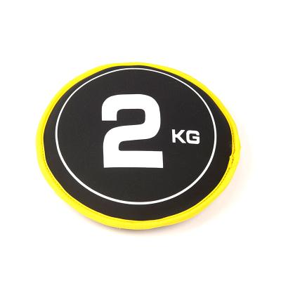 China 2kg Fitness Weight Plate Set Soft Fitness Round Weight Sandbags For Training for sale