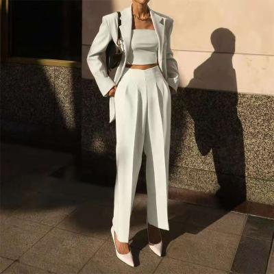 China Autumn New Design High Waist Anti-pilling Elegant Elastic Waist Hose Pants Ninth Suit Pantyhose For Women for sale