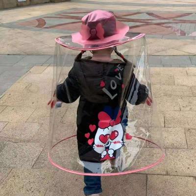 China Imitate New Design Kids Animal Detachable Foldable Waterproof PVC PVC Wide Brim Sun Visor Hats For Children for sale