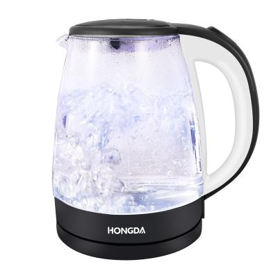 China 360 Degree Rotating Glass Base 1.8L Electric Water Kettle With SS Inner Lid for sale