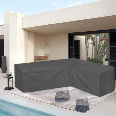 China Large Custom Logo UV Resistant And Waterproof Patio Set Outdoor Cover Sofa Garden Furniture Anti-UV Coating Cover for sale