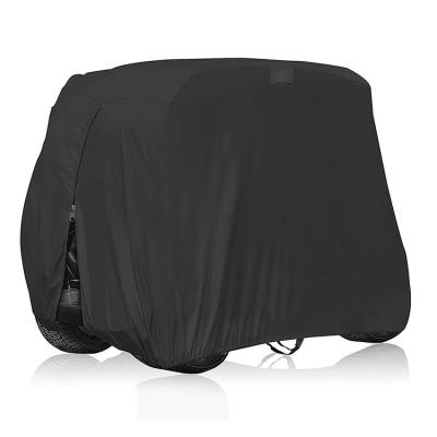 China UV Resistant and Waterproof High Quality 420d with PVC Polyester Fabric Sun Protection 4 Passenger Golf Cart Waterproof UV Coating Cover for sale