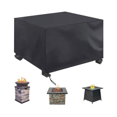 China Outdoor Durable Waterproof Fire Stocked Patio Garden Charcoal Snow Rectangle Pit Cover for sale