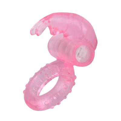 China Cock Ring/Vibration BASICS Vibrating Rabbit Cock Penis Rings Vibrating Mini Rabbit Vibrator Penis Rings For Man Sex Toy for sale