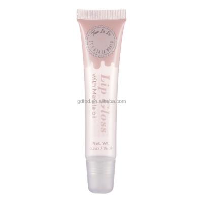 China Good Design 15ml Cosmetic Price Customized Clear Cute Lipstick Container Empty Transparent Lip Gloss Tubes for sale