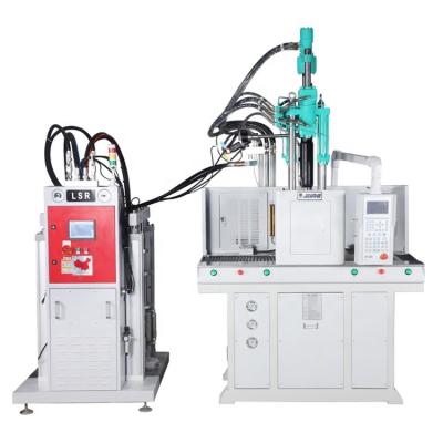 China Thermoforming VERTICAL Silicone Liquid Silicone Nipple Making Liquid Silicone Vertical Injection Molding Machine for sale